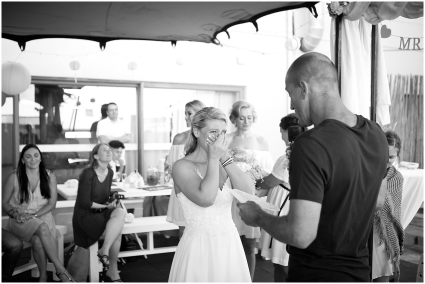 Beach wedding penguin tattoo